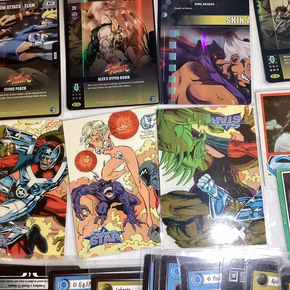 77 CCG and TCG cards lot with Star Trek marvel street fighter and more 55 Star T - Picture 4 of 15